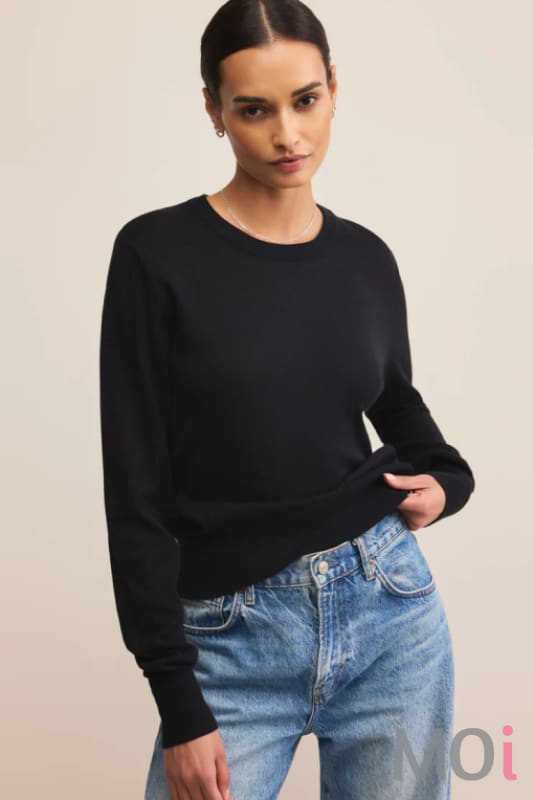 Z Supply Perfect Layer Sweater BLK