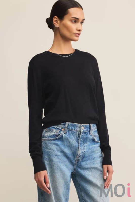 Z Supply Perfect Layer Sweater BLK