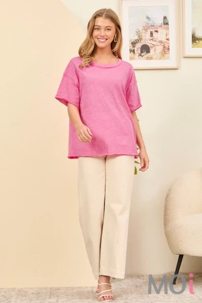 Basic Short Sleeve Cotton Top Apparel & Accessories