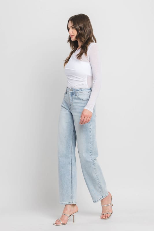 SUPER HIGH RISE BARREL LEG JEANS