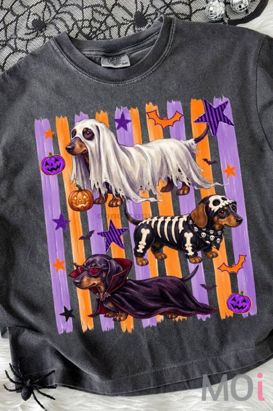Halloween Dachshunds Tee