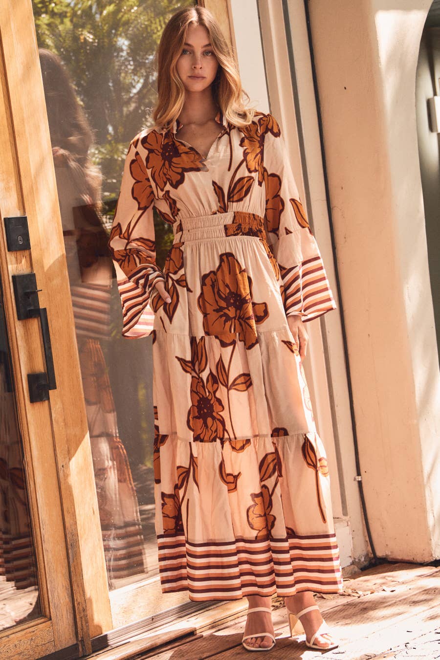 Floral Printed Midi Dress