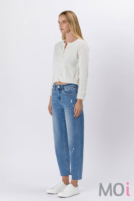 HIGH RISE MILD BARREL JEANS