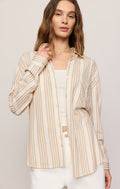 Z Supply Reese Button Up Stripe Top