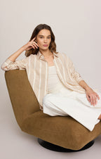 Z Supply Reese Button Up Stripe Top