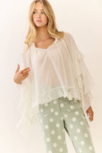 Polka Dot high-rise wide leg pants