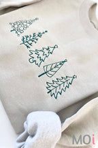 Embroidered Christmas Tree Crewneck