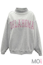 'OKLAHOMA' Mock Neck Sweatshirt
