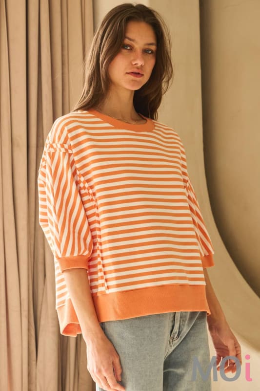 Striped Knit Top