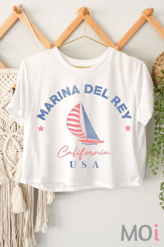 Marina Del Rey Graphic Crop