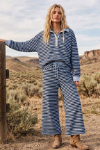Soft Touch Lightweight Stripe Henley Top