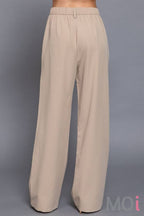 Pin Stripe Woven Straight Pants