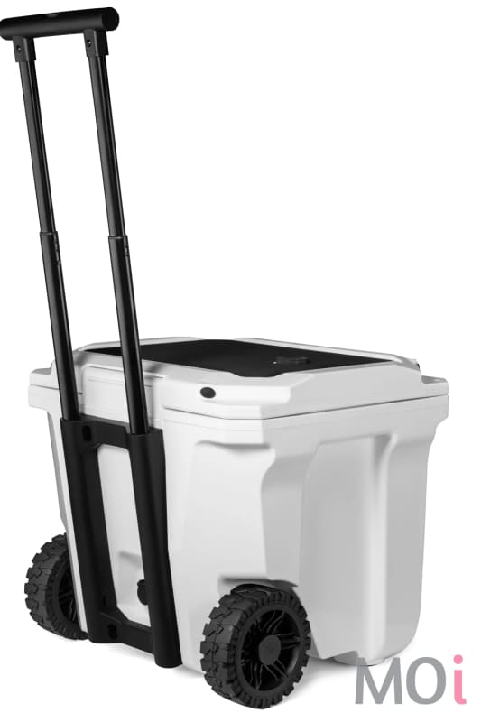 Brutank 35-Quart Rolling Cooler by Brumate Ice White
