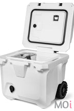 Brutank 35-Quart Rolling Cooler by Brumate Ice White