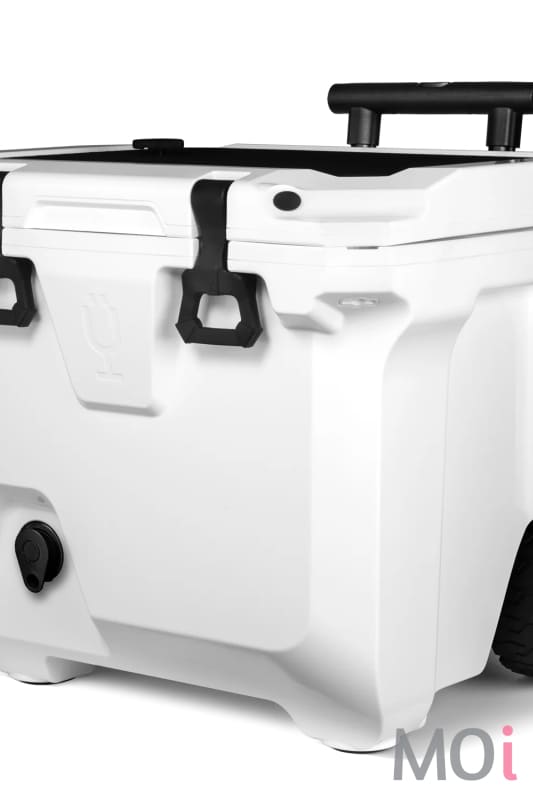 Brutank 35-Quart Rolling Cooler by Brumate Ice White