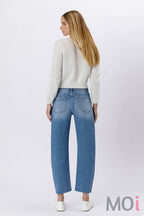 HIGH RISE MILD BARREL JEANS