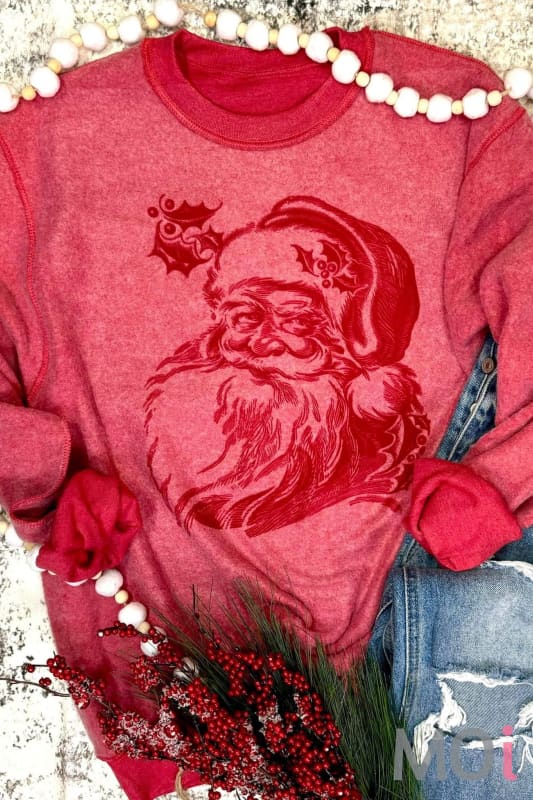 Inside out Santa Sweatshirt