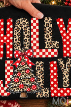 Holly Jolly Leopard Christmas Tee