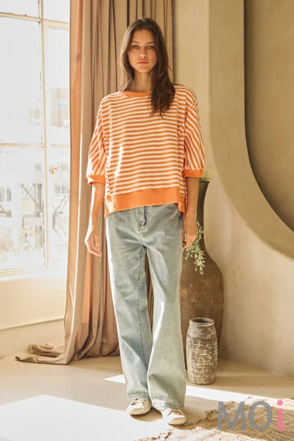 Striped Knit Top