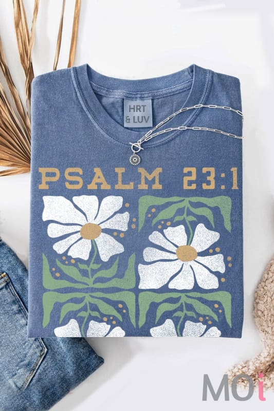 Psalm 23 Washed Graphic Tee