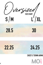 LAKE OUTLINE Oversized Graphic Top