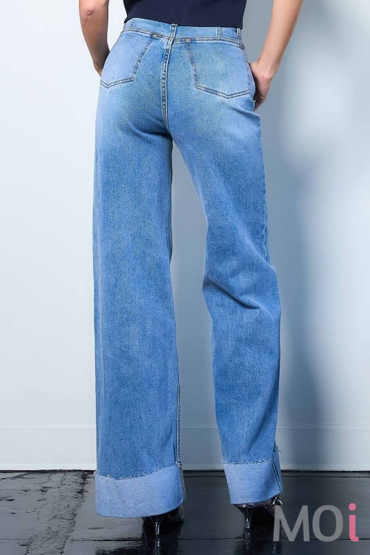 WIDE LEG - Rigid with Comfort Stretch