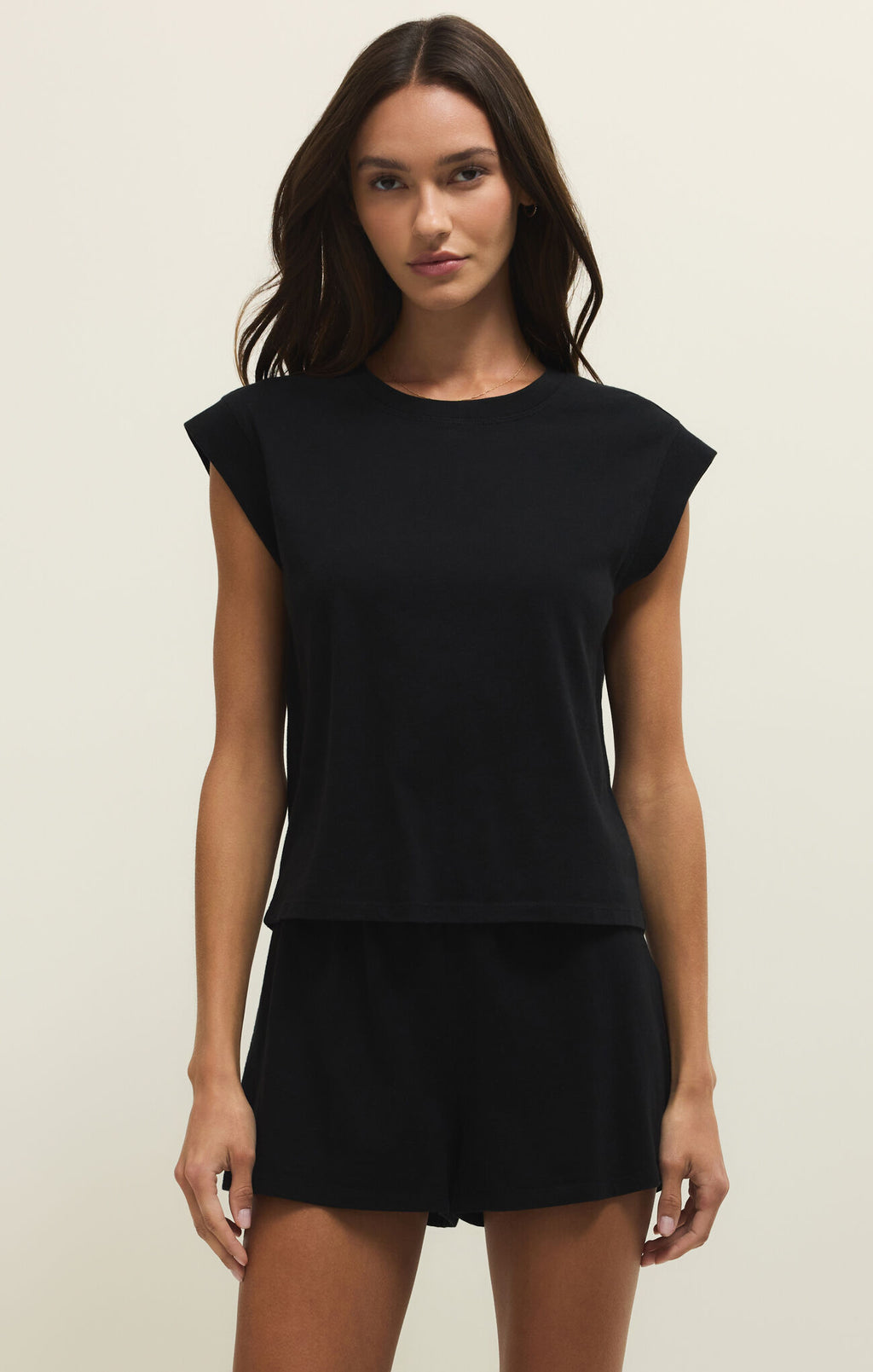 Z Supply Camino Jersey Top Black