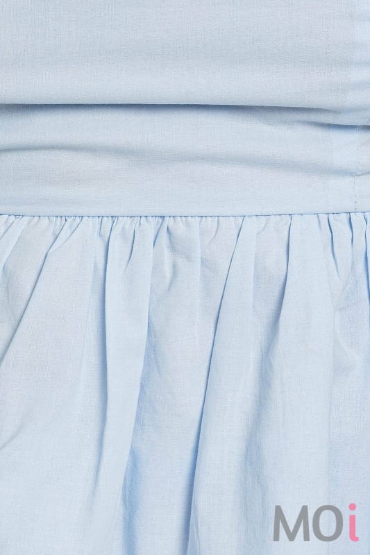 Strapless Smocked Bubble Top