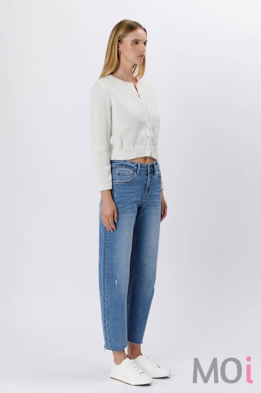 HIGH RISE MILD BARREL JEANS