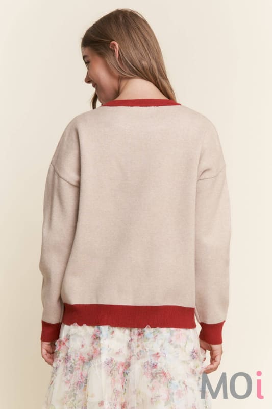 Dachshund Color Block Sweater