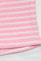 Pink Striped Tube Top