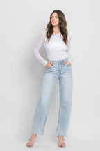 SUPER HIGH RISE BARREL LEG JEANS
