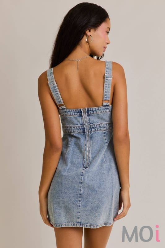 Empire Waist Denim Dress
