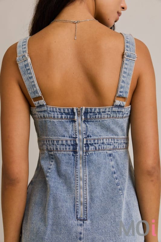 Empire Waist Denim Dress