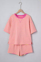 Stripe Drop Shoulder Boxy Top