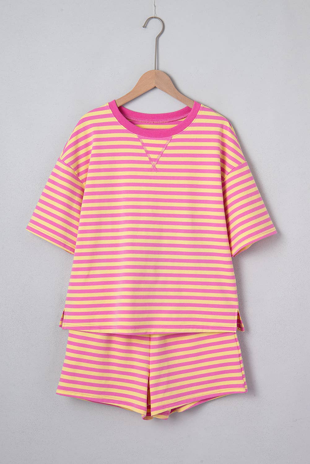 Stripe Drop Shoulder Boxy Top