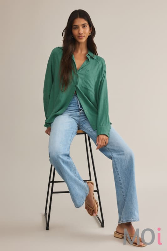Z Supply The Perfect Linen Top BGN