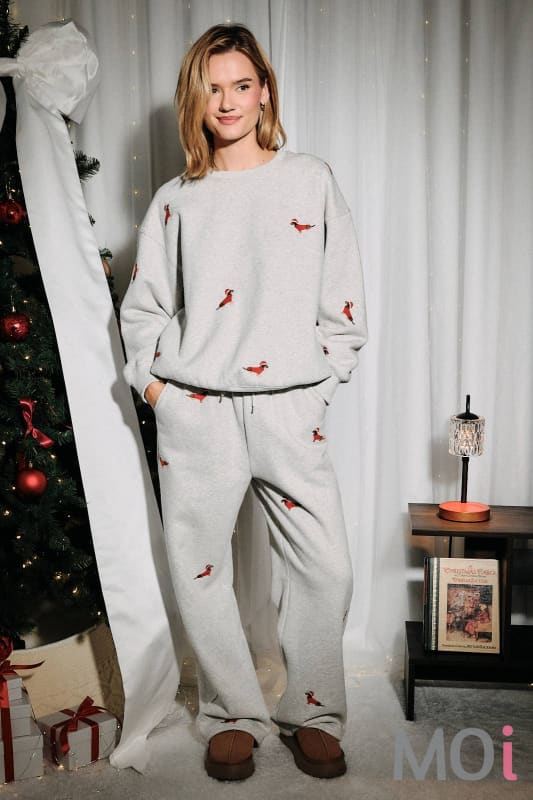 X-Mas Weenie Embroidery Sweatshirt