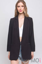 Woven Solid Vertigo Blazer-2 Colors