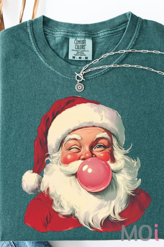 Vintage Bubble Gum Santa Graphic Tee