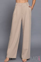 Pin Stripe Woven Straight Pants