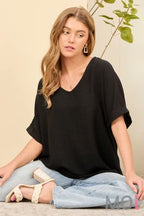 Dolman Sleeve Top Black / Small Apparel & Accessories