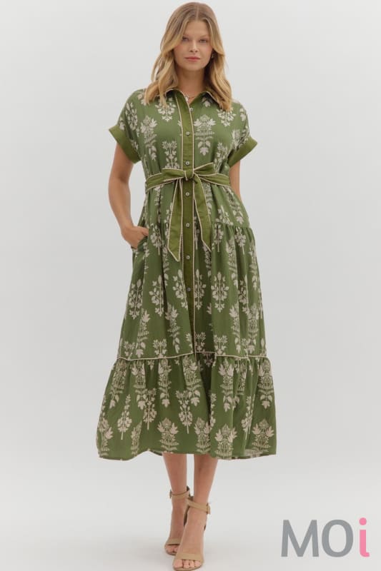 Botanical Midi Dress