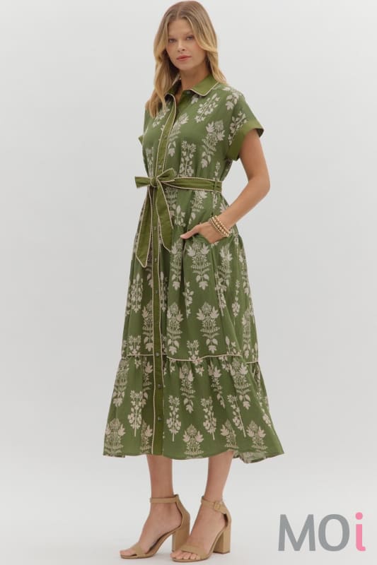 Botanical Midi Dress