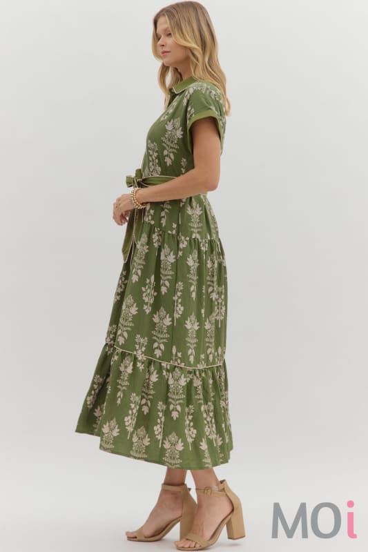 Botanical Midi Dress