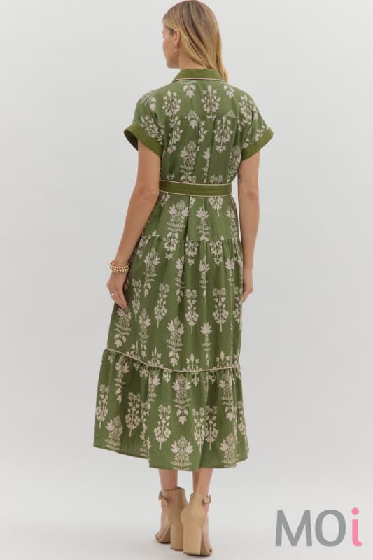 Botanical Midi Dress