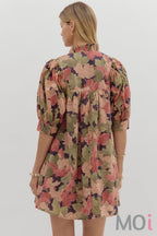 Floral Pullover Mini Dress