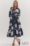 Floral Print Midi Dress