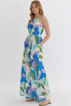 Printed Halter Neck Jumpsuit