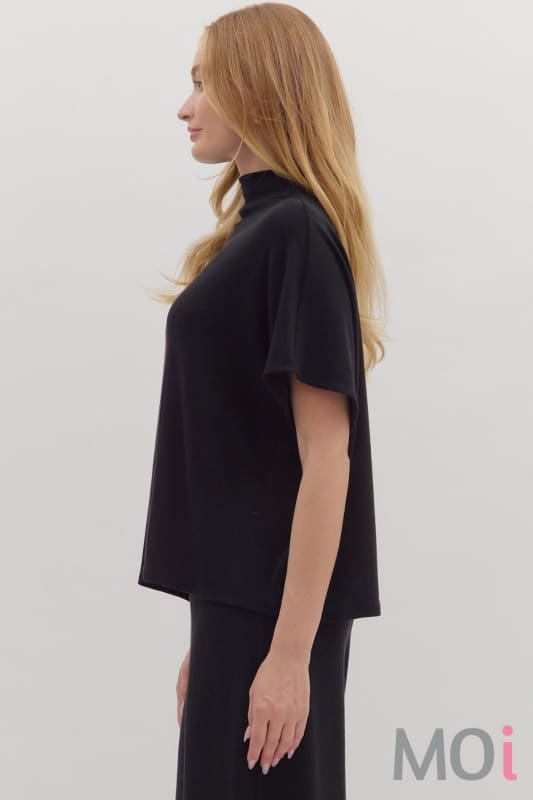Mock Neck Pullover Top